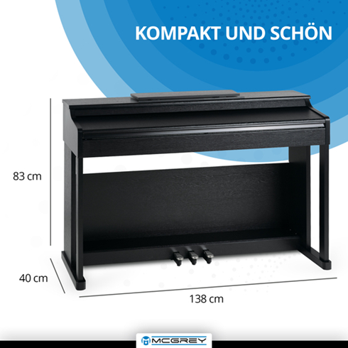 McGrey DP-19 SM E-Piano Matte Black