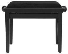 Classic Cantabile Piano Bench Black Matte solid wood