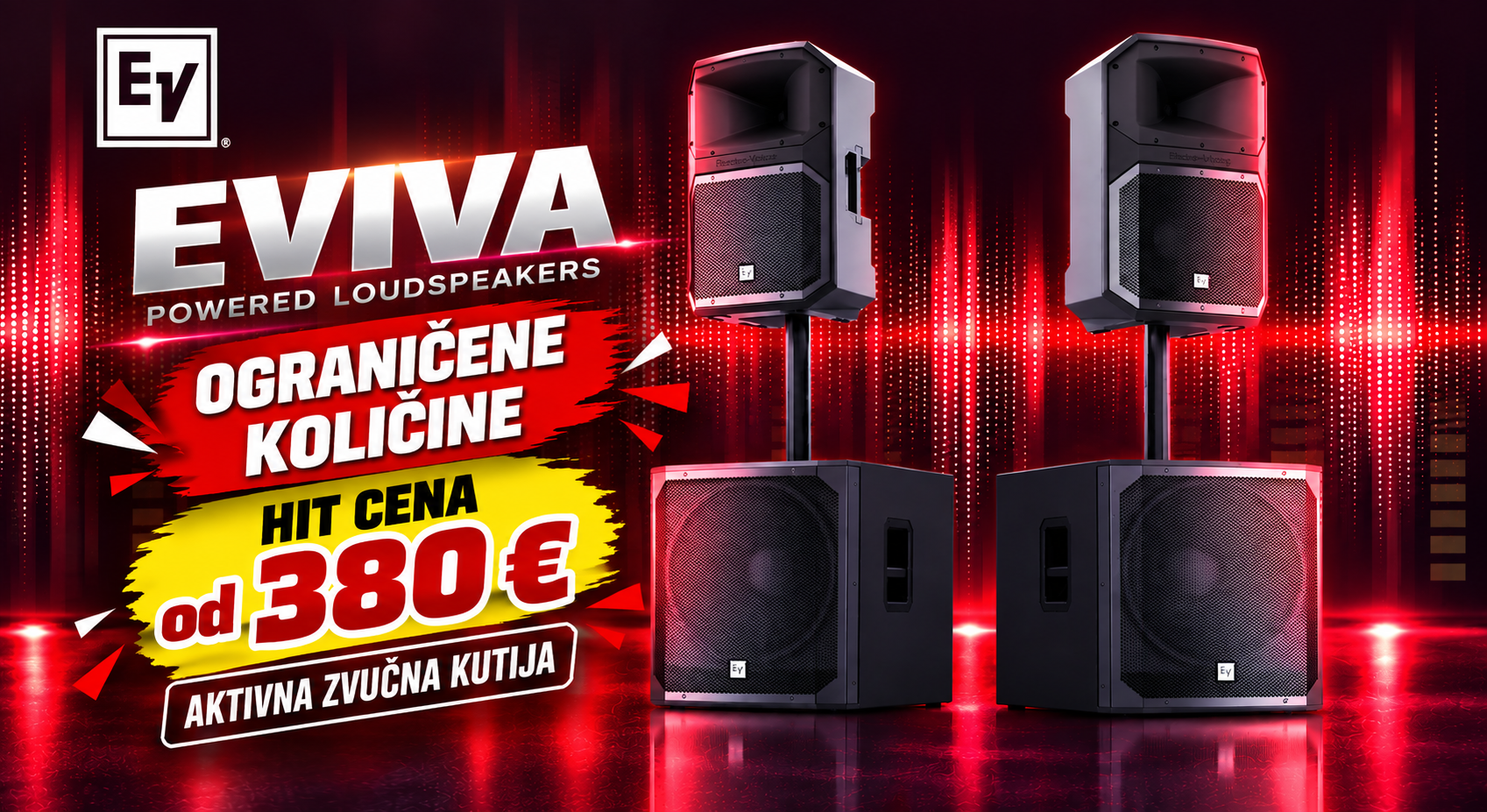 electro voice eviva aktivne zvucne kutije