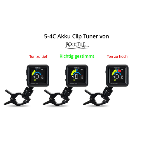 Rocktile 5-4C AKKU Clip Tuner