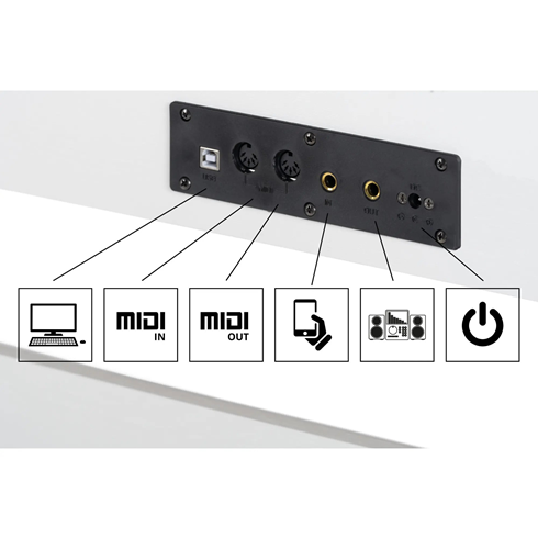 McGrey DP-18 WM electric piano matt white