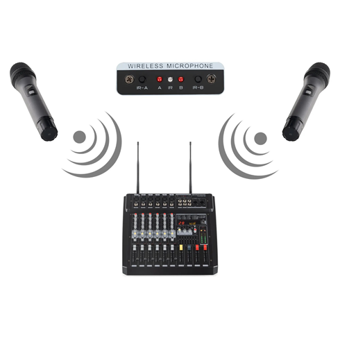 Pronomic Powermake 600 Power Mixer with Wireless Microphones