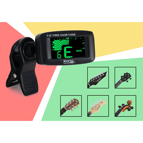 Rocktile 5-3C Three Color Clip-Tuner