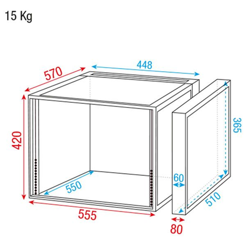 DAP DoubleDoor Case 8U