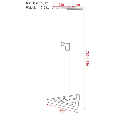 Showgear Monitor Speaker Stand