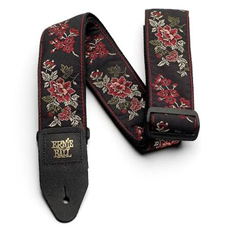 Ernie Ball E-GUITAR Jacquard BLACK ROSE Strap