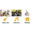 Rocktile ST Pack Electric Guitar Set Sunburst incl amp, gig bag, cable, strap and strings